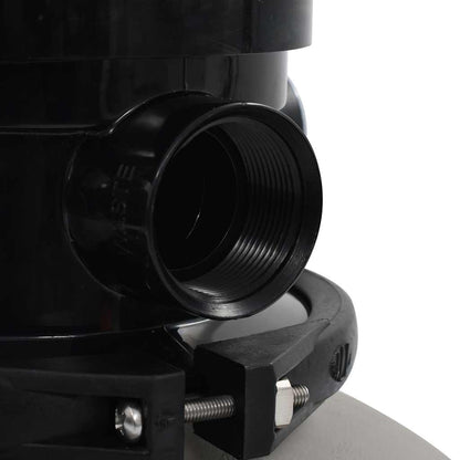 NNEVL Pool Sand Filter with 4 Position Valve Grey 350 mm