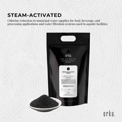 Orku Bulk 10Kg Granular Activated Carbon GAC Coconut Shell Charcoal Filtration